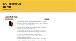 Desktop Screenshot of latiendadepadel.com