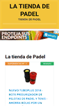 Mobile Screenshot of latiendadepadel.com