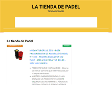 Tablet Screenshot of latiendadepadel.com